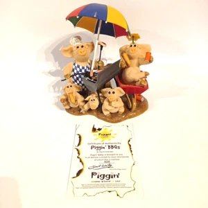 Piggin BBQ by David Corbridge 2005 Handmade Limited Edition Boxed Piggin Life - Picture 1 of 23