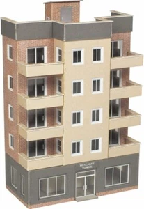 Metcalfe N PN960  Low Relief Tower Block,  ** ready made **. Optional lighting - Picture 1 of 2