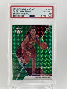 Darius Garland RC 2019 Panini Mosaic #249 Green Mosaic Parallel PSA 10 Cavaliers - Picture 1 of 2