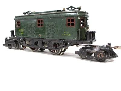 American Flyer 3020 Electric Loco Dark Green Early Prewar O gauge X7355 - Image 1 of 4