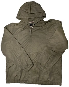 Marc New York Mens Medium Raincoat Windbreaker With Hood Mesh Lined Army Green - Picture 1 of 19