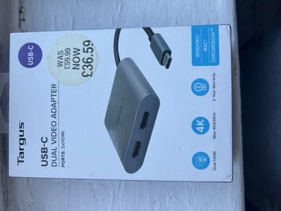 Dual Video Adapter Targus USB-C - Image 1 of 4