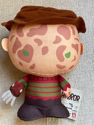 ELM STREET FREDDY KRUGER 恐怖绒布玩具 7 英寸塑像全新带标签 — 第 1/4 张图片