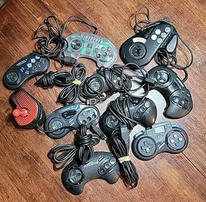Lot of 10 Sega/ Saturn Controllers For Part Or Repair Only (Some Work) "Lot B" - Picture 1 of 3