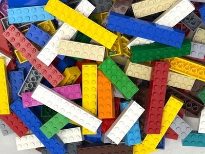 30 LEGO LARGE BRICKS BUILDING BLOCKS 2X6 2X8 2X10 MIXED COLORS 2x - Wide Pieces - Image 1 of 4