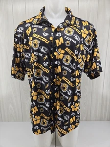 Mizzou Missouri Tigers S/S geknöpftes Hawaiihemd Urlaub - Herren XLarge - Bild 1 von 12