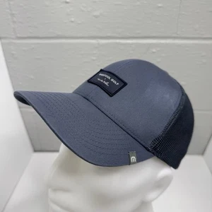 Barstool Golf x Travis Mathew Hat Cap Mens Snap Back Blue Embroidered Logo - Picture 1 of 11