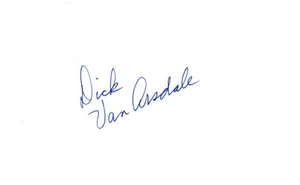 DICK VAN ARSDALE 🤩 Autographed PROFESIONAL NBA Basketball Player 3X5 INDEX (A) - Picture 1 of 1