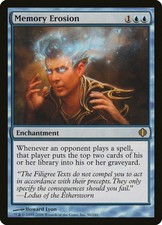 1X Memory Erosion - Shards of Alara - Spanish, NM/EX MTG CARD