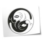 8x10" Prints(No frames) - Yin and Yang Cats Chinese Cat  #7949