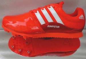 Adidas Jumpstar Allround Leichtathletik Running Spikes Schuhe Uni Rot V20170 Neu - Picture 1 of 5