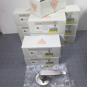 (Lot of 12) Westcraft One-Sided Dummy Door Lever Satin Nickel Finish WC400DUMSN - Picture 1 of 4