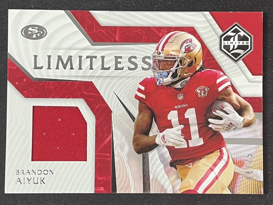 2021 Limited BRANDON AIYUK #LM-BA Limitless Patch Silver /75 San Francisco 49ers - Image 1 of 2