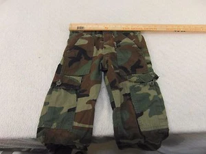Children Youth American Made Woodland Camouflage Hunting Pants Broken Zipper - Picture 1 of 12