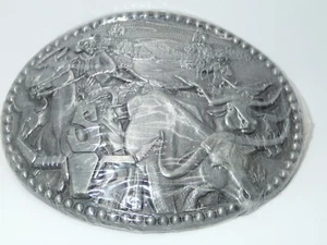 Sheplers Logo Cattle Drive Western Cowboy Gürtelschnalle, neu, versiegelt, ADM - Bild 1 von 11
