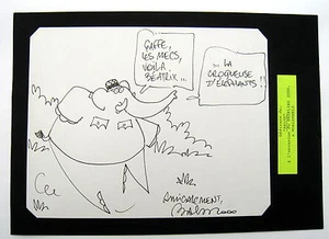 WEIHE ZEICHNUNG VON BALOO BEDELIRE 2000 SEHR GUTER ZUSTAND - Bild 1 von 1