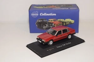 A55 1:43 ATLAS VOLVO COLLECTION VOLVO 740 TURBO RED MIB - Picture 1 of 9