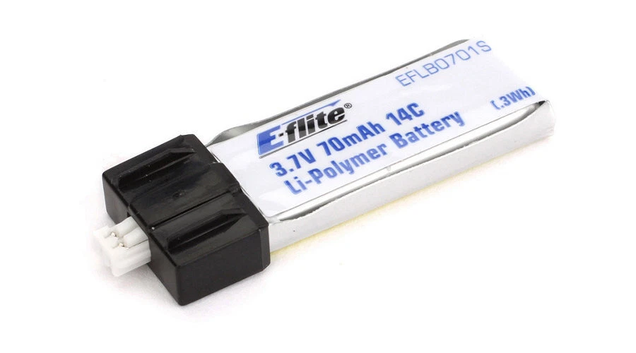 E-Flite 70mah 1s 3.7v 14c Lipo Battery EFLB0701S