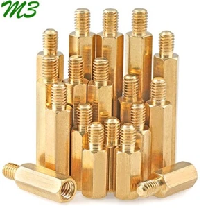 M3 Brass Male-Female Hex Column Standoff Support Spacer Pillar Nut for PCB Board - Picture 1 of 12