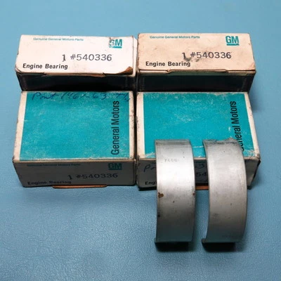 NOS Set GM 1961-1963 Pontiac Tempest 4 Cyl Engine Connecting Rod Bearings 540336 - Image 1 of 4