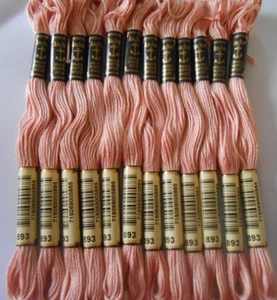 Anchor six stranded threads  - Box of 12 Colour Pink Number 893 - Picture 1 of 1
