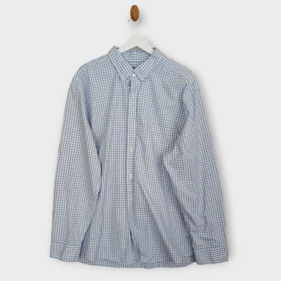 Vineyard Vines Shirt Men's 2X Blue White Check Classic Fit Murray Button Down - Image 1 of 4