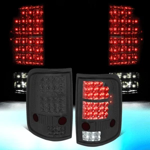 FOR 2004-2008 FORD F150/LOBO SMOKED HOUSING FULL LED TAIL LIGHT REVERSE LAMPS - Picture 1 of 10