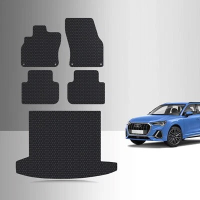 Juego completo de alfombrillas ToughPRO negras para Audi Q3 posición de carga 2019-2025 Foto 1 de 4