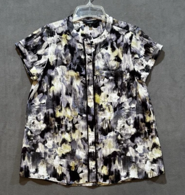 Simply Vera Wang Pullover Blouse Shirt Multicolor Dark Romantic Fairy Cottage - Image 1 of 4