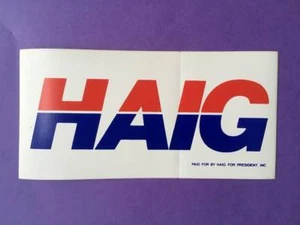 Pegatina para parachoques Alexander Haig 1988 para presidente/sin circular - Imagen 1 de 2