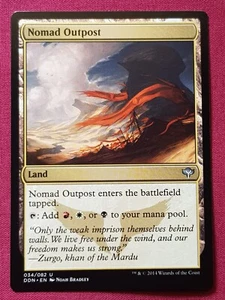 Magic The Gathering DUEL DECKS SPEED VS CUNNING NOMAD OUTPOST land card MTG - Picture 1 of 2