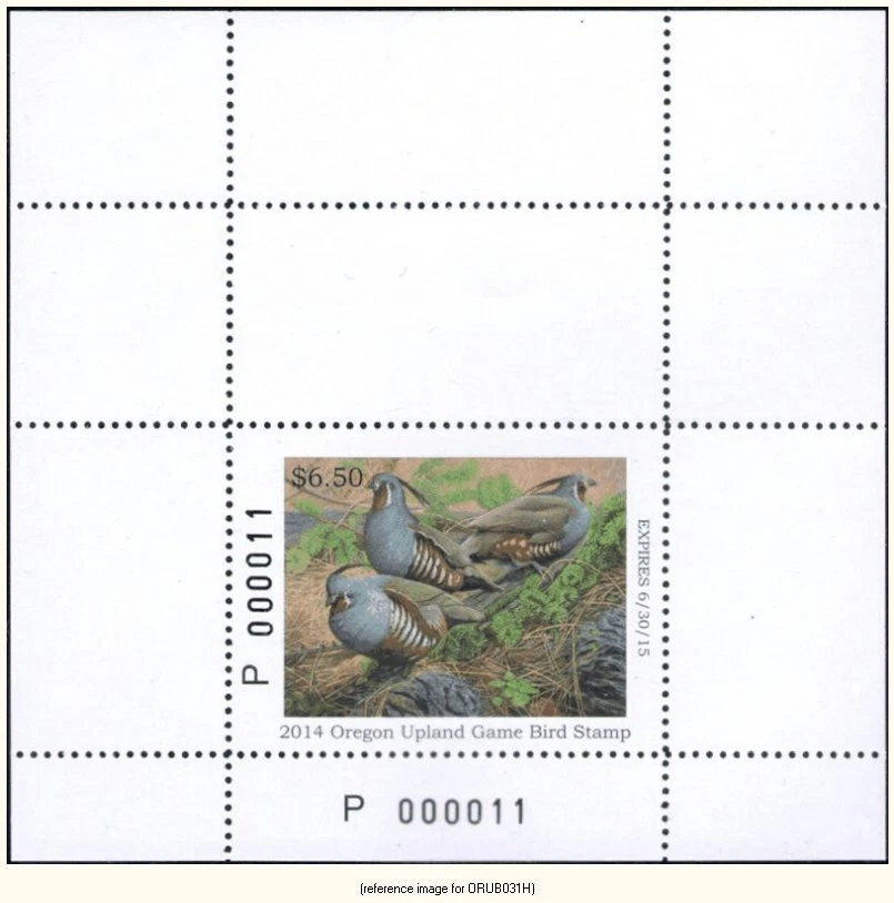 D2K Oregon Upland Bird 2014-5 $6.50 Hunter - Image 1 of 1