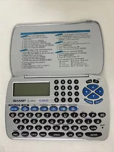 Sharp EL-6910 Silver Qwerty Standard Keyboard 64KB English Translating Organizer - Picture 1 of 9