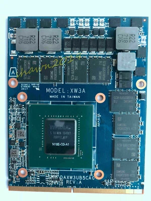 HP ZBOOK 17 G5 NVIDIA QUADRO P4200 8GB GDDR5 VIDEO CARD L30658-001 N18E-Q3-A1 - Image 1 of 2