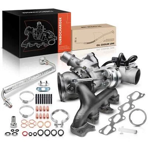 Complete Turbo Turbocharger Kit + Oil Feed Line for Chevy Cruze Sonic Buick 1.4L - Picture 1 of 9