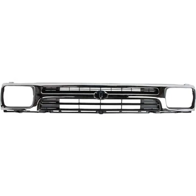 Front Chrome Black Grille For 1992-1995 Toyota Pickup 2WD TO1200128 5311135070 Foto 1 de 4