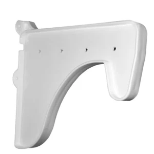 Adjustable Closet Shelf End Bracket Single Back Wall Mount White 12x10" Inch One - Picture 1 of 12