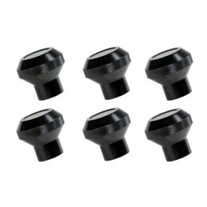 Rugged Ridge 11126.02 Dash Knob Set for 76-86 Jeep CJ - Black Billet - Picture 1 of 6