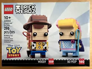 LEGO DISNEY BRICKHEADZ 40553 Woody and Bo Peep NISB Pixar Toy Story - Picture 1 of 2