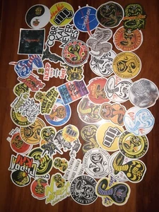 TWO Cobra Kai Karate Kid Strike First No Mercy Vinyl Sticker Decal Waterproof - Picture 1 of 1