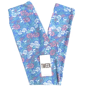 NEW Lularoe Leggings Tween (sz 00-0) Womens Girls Floral Buttery Soft Stretch - Picture 1 of 15