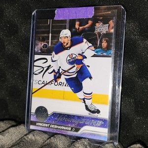 2023-24 Upper Deck S1 Vincent Desharnais Young Guns Rookie Card RC #202 Oilers