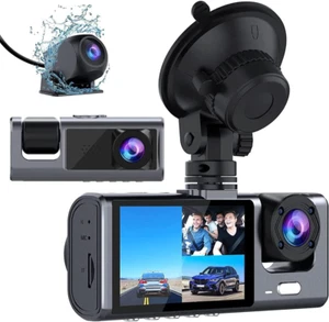 Dual Channel 1080P Dash Cam with Night Vision and 160° Wide Angle Lens - Picture 1 of 10