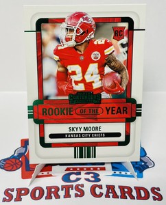 2022 Contenders Rookie of the Year RC Emerald Green Parallel #ROY-SMO Skyy Moore