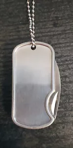 Geldclip Taschenmesser Halskette Edelstahl Geldklammer Money Clip Dog Tag - Bild 1 von 4