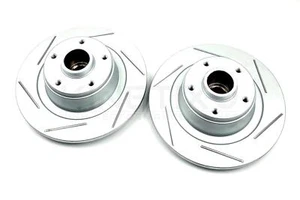 FOR RENAULT MEGANE SPORT 4 RS280 RS300 TROPHY GROOVED REAR BRAKE DISCS 290mm - Picture 1 of 8