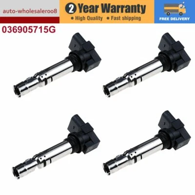 Bobinas de encendido de 4 piezas para VW Golf 1.4 TSI VW Polo Jetta 1.6 FSI Tiguan Beetle Foto 1 de 4
