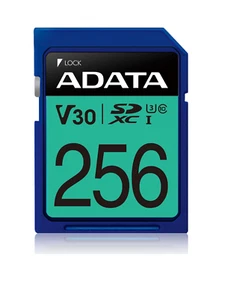 ADATA Premier Pro SDXC Class 10 UHS-I Flash Memory Card, ASDX256GUI3V30S-R - Picture 1 of 5