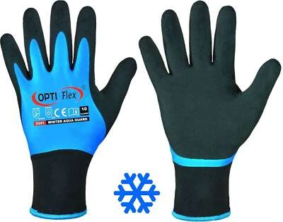 Arbeitshandschuhe Winterhandschuhe Wasserdicht Thermo Latex gefüttert Handschuhe - Bild 1 von 4