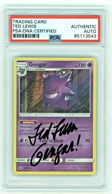 PSA Signed Ted Lewis Gengar Crimson Invasion 38/111 Regular Rare - Image 1 of 2